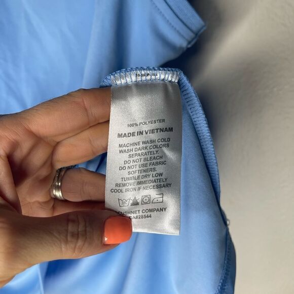 FootJoy FJ Blue Sleeveless Golf Polo Large - Picture 4 of 4